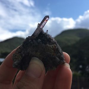 Brandberg amethyst mini on matrix